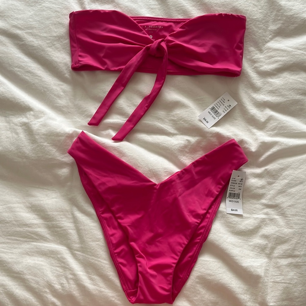 NWT LA Hearts by PacSun Magenta Bikini